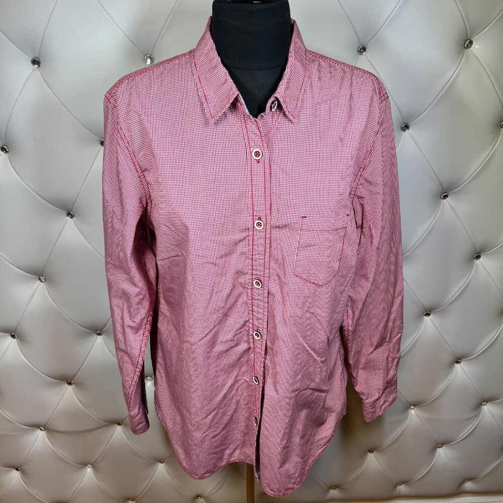 Weatherproof Men's Red Checkered Shirt Size L